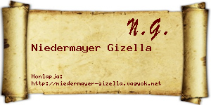 Niedermayer Gizella névjegykártya